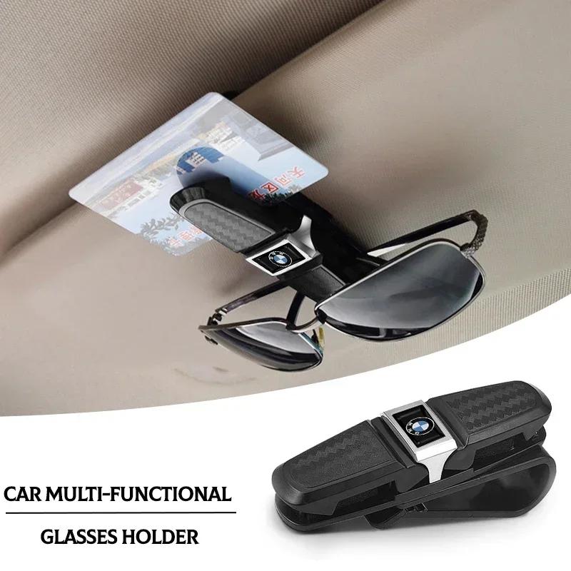 Für BMW Auto Sonnenbrillenhalter Carbonfaser Rechnungen Brillenclip Multifunktion In Für BMW E39 E46 E87 E90 E28 E30 E34 E36 E53 E60 E