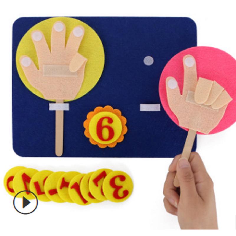 Felt Facial Expression Stickers for Kids - Non-woven Fabric Teaching Aids for Kindergarten