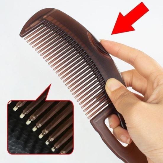 Yousheng Dandruff Removal Comb for Women & Men Hollow Tooth Hairbrush for Scalp Point Massage & Grease Removal Plastic Scalp Massage Comb To Reduce