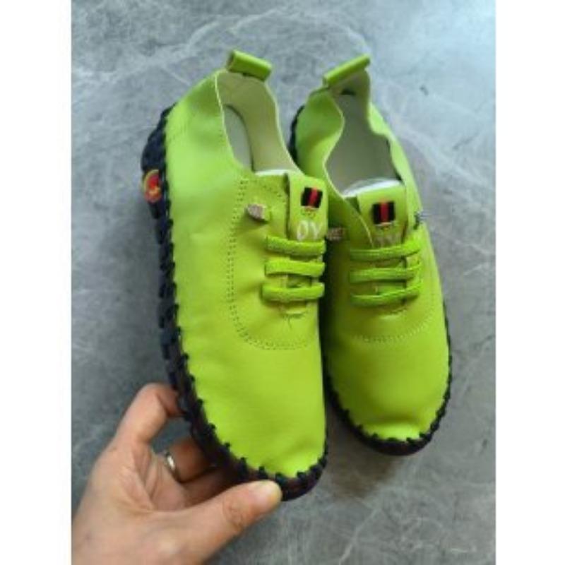 Hand-stitched Bag Fashionable Single Shoes with Soft Soles Casual Women's One-foot Lazy Shoes