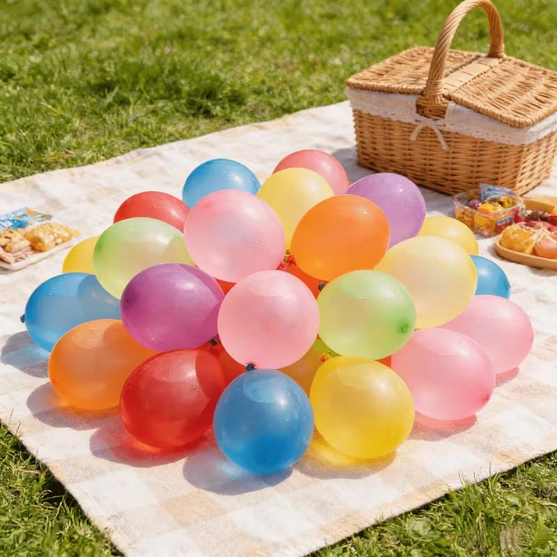 Water Balloons Reusable Quick Fill Water Balloon Set Summer Outdoor Game Toy for Kids Parent-Child Interaction Party Beach Pool Fun