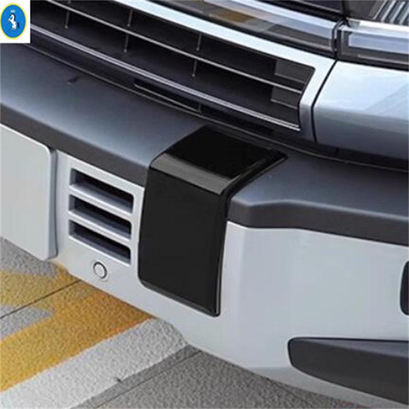 Carbon Fiber Look / Matte Black Front Bumper Protection Sequ Cover Trim Accessories For BYD Equation Leopard 5 2024 2025