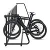 Grid Bike Stand Dual Sided Fits 12-29in Tires Outdoor Bicycle Parking Rack for 10 Holders for Garage Retail School Backyard Shop