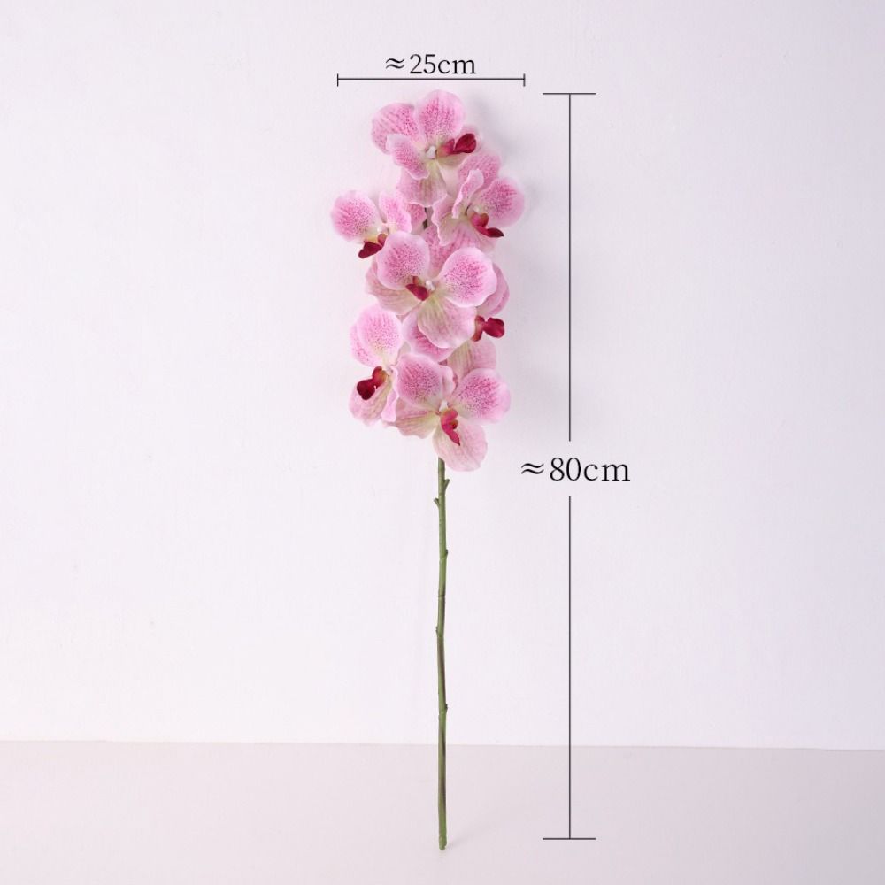 80 CM Length Artificial Orchid Flowers Moisturizing Latex Real Touch Orchids Home Decoration