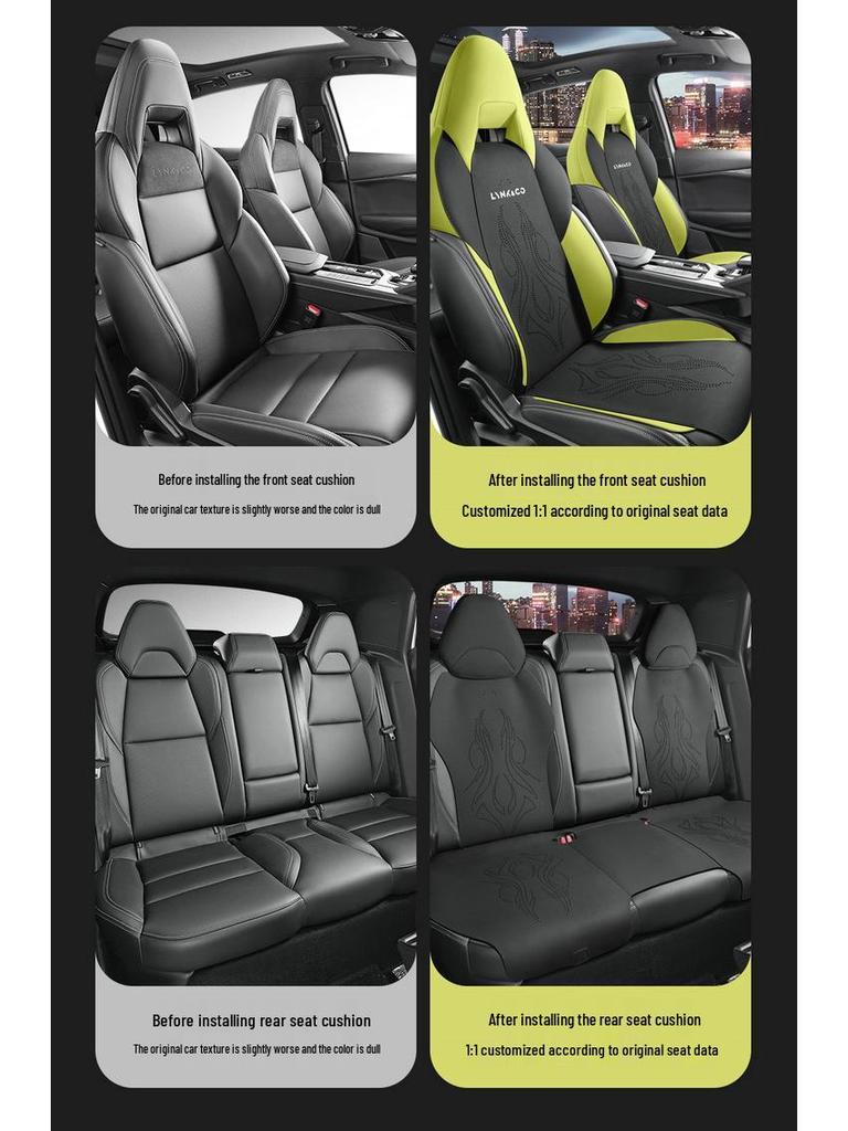 Lynk&Co 03 Autostoelkussen - Nieuw Model Zadelhoes voor Voertuigen met Vijf Zitplaatsen