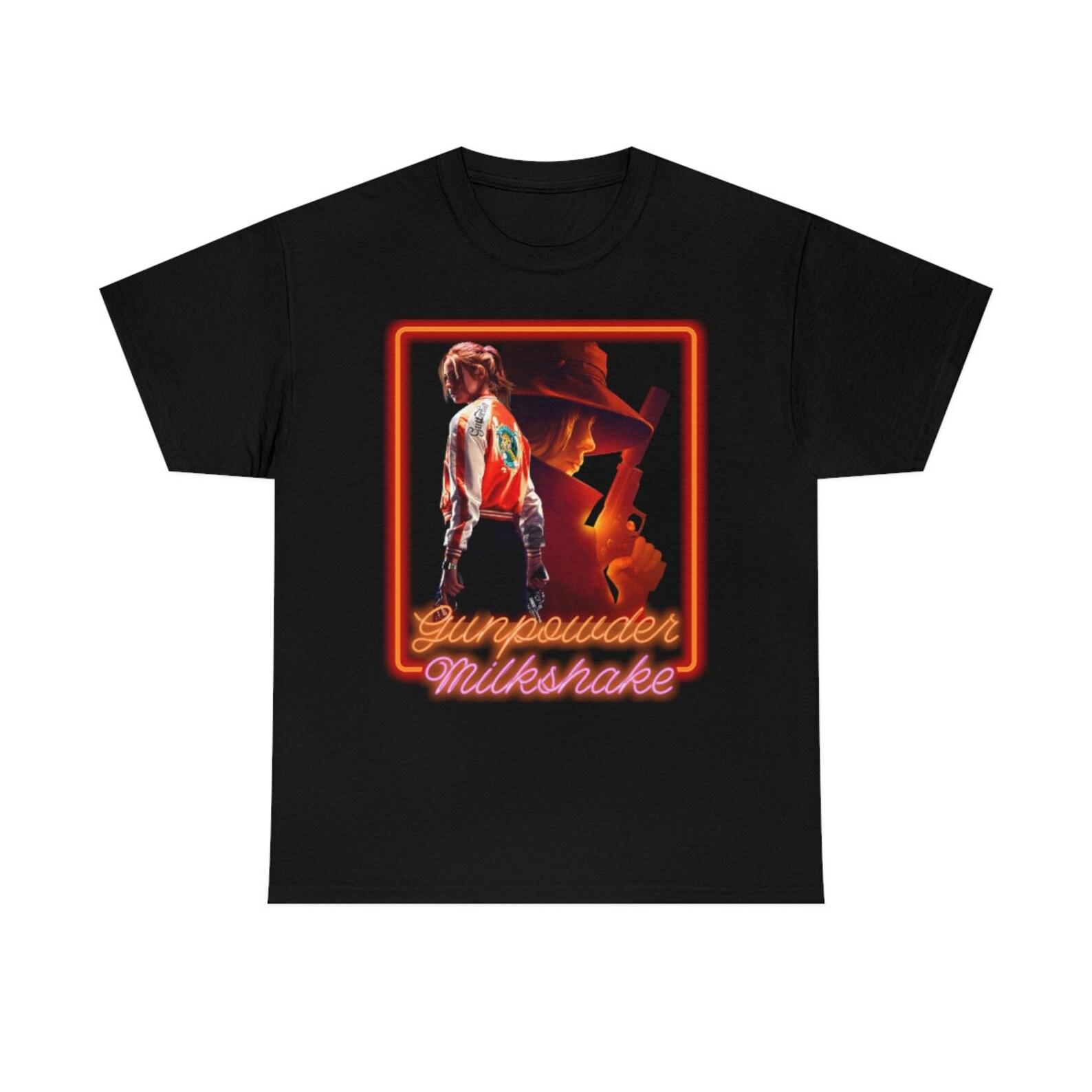 Gunpowder Milkshake - Full Front & Back Design - Gildan Unisex Heavy Cotton Tee 120