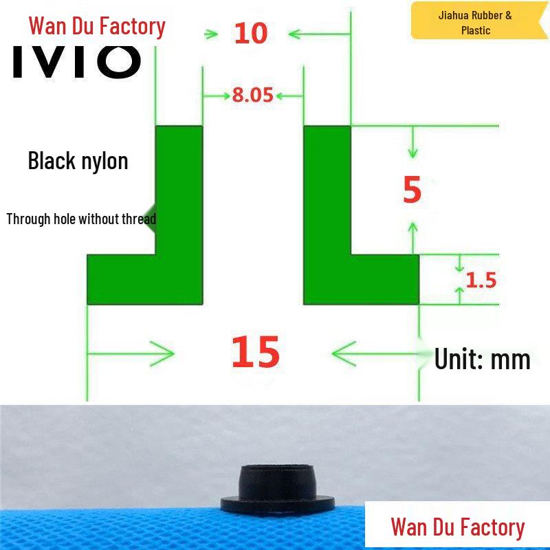 T-Shaped Nylon Insulating Bushing Spacer for M3-M35 Threads