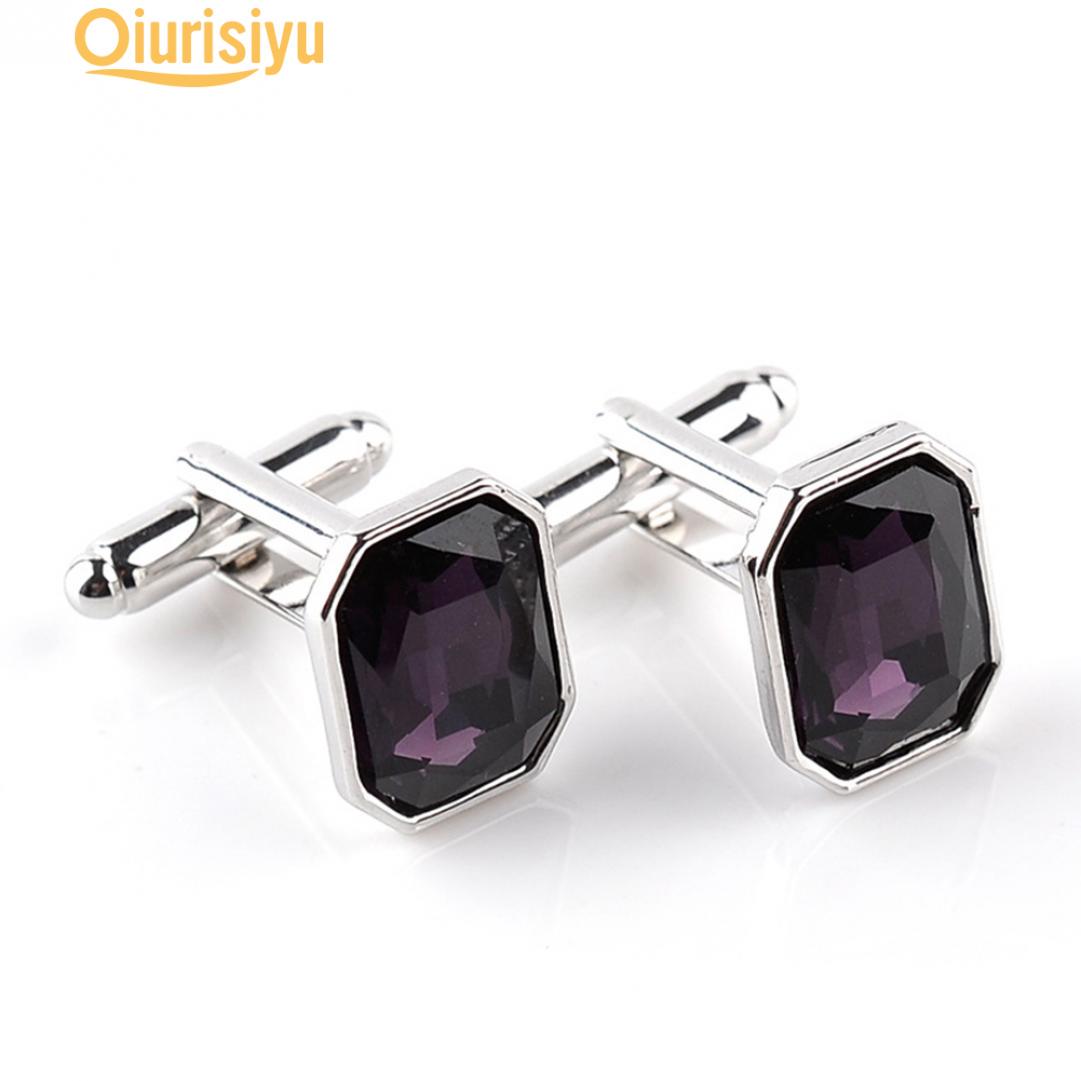 

1 пара аксессуаров с мини-рукавами, мужские футболки, запонки фиолетовый