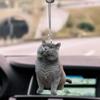 2D Sevimli Kedi Yavrusu Araba Asılı Cament Yavru Köpek Simülasyon Modeli Yaratıcı Araba İç Dekor Hayvan Akrilik Kolye Çocuk Oyuncak Hediye