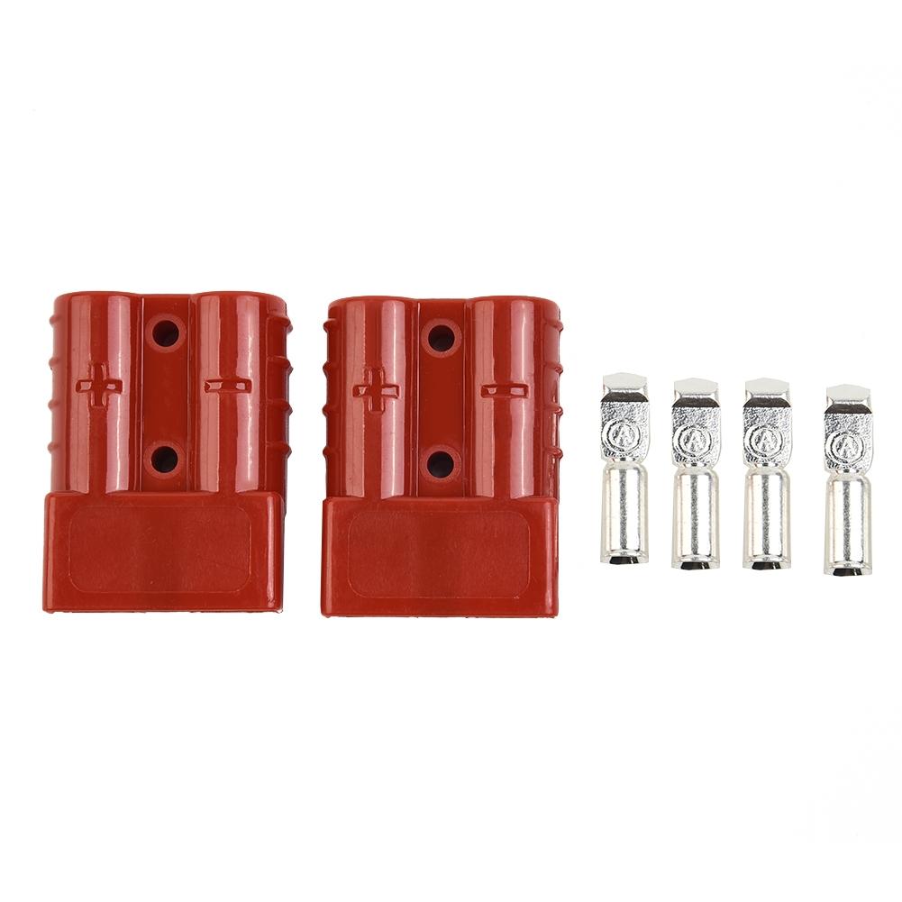 2Pcs FOR-ANDERSON-Plug CABLE TERMINAL BATTERY POWER CONNECTOR 50-AMP 600V New