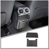 Soft Carbon Fiber Car Rear Air Outlet Storage Box Panel Trim Sticker For Mercedes Benz C-Class W206 2022-2024 Car Accessories