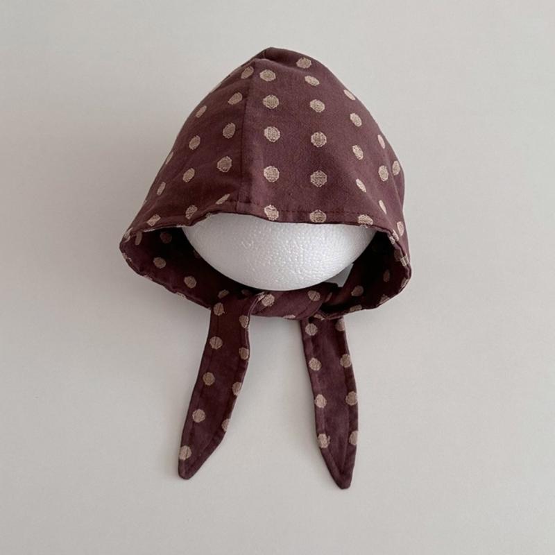 Infant Headwrap Dots Pattern Baby Caps Infant Turban Caps Soft Baby Headwear Perfect for Boy & Girls Aged 0 To 3 Year