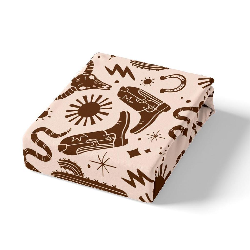 Western Cactus Three-Piece Quilt Cover 3D Digital Printing Bedding Set Bed Cover