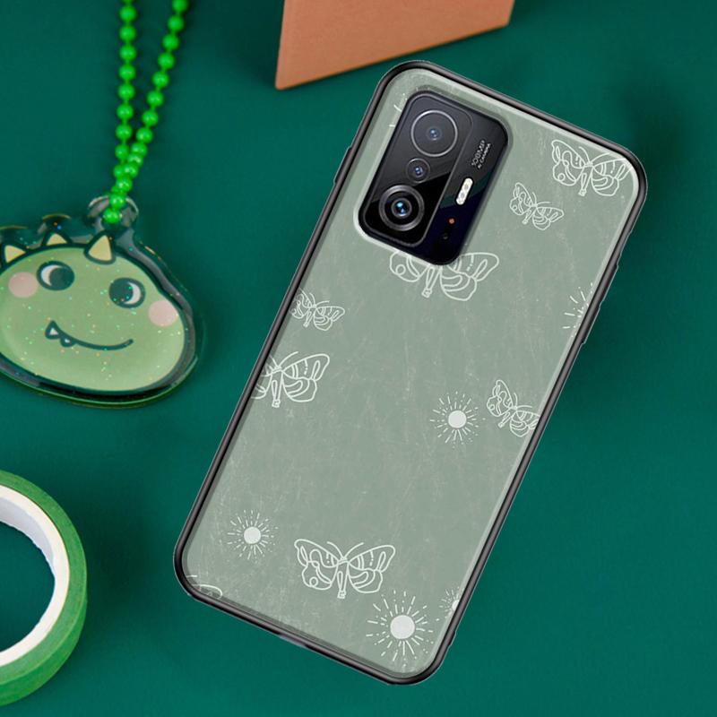 

Эстетичный чехол Sage Green для POCO F5 X5 X3 Pro X4 F4 GT F3 M5s C40 Чехол для Xiaomi 13 12 Lite 11T 12T Pro 12X POCO F4