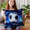 Voetbal Kussensloop, Voetbal Kussenhoes, Sport Fan Decoratie, Zwart Wit Ontwerp, Atletisch Thema Huis Accent