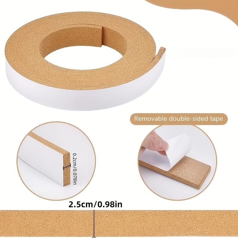 2 Rolls Self Adhesive Cork Board Strips Bulletin Boards Tape Wall Strips Notice Memo Message Boards Photo Wall Decor