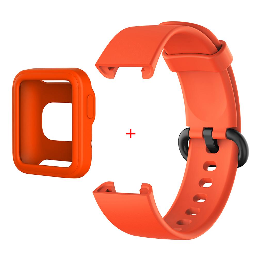 Silicone Strap For Xiaomi Mi Watch Lite Bracelet Wtistband for Redmi Watch 1 Watchband + Protective Case Shell