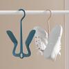 Wall-Mounted Shoe Rack with Double Hooks – Creative Outdoor Shoe Drying Solution