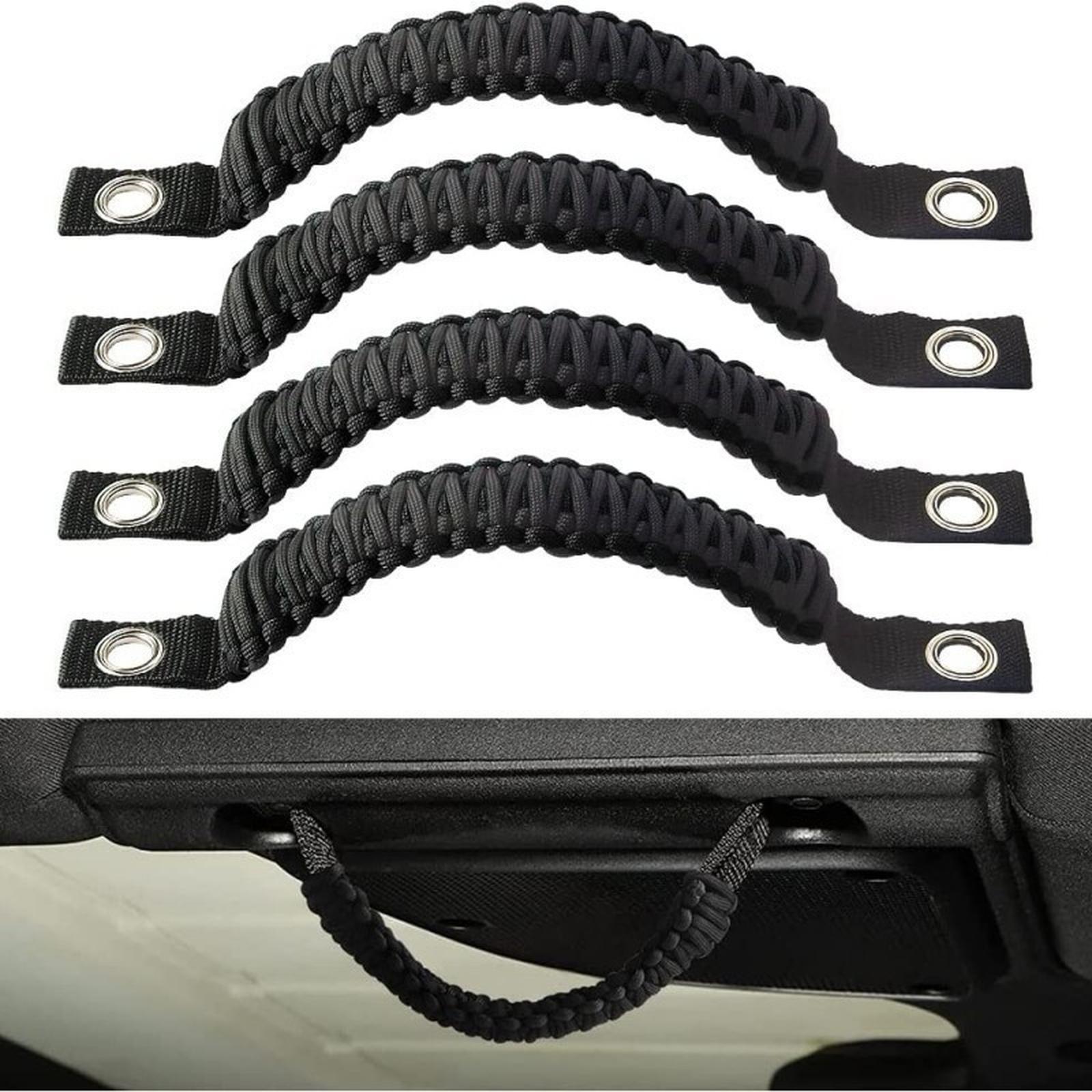 

SHINEKA Car Roof Top Handles With Hole Seat Headrest Handle Armrest For JK 2007-2017 Interior Accessories One Size