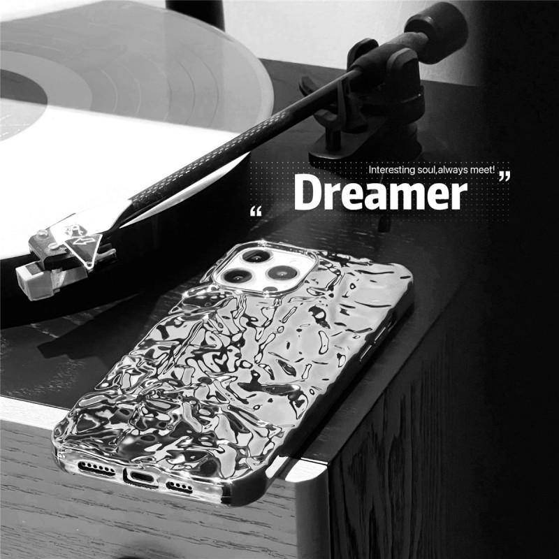 Foil Texture Phone Case IPhone 14 Pro Max 13 Series Shockproof Silicone Back Cover With Electroplating Finish