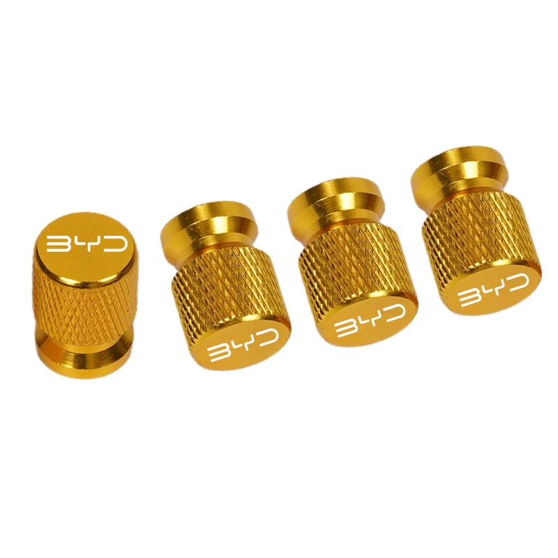 4pcs Car Wheel Tire Valve Caps Tyre Stem Covers for BYD Atto 3 Yuan Plus Yuan UP Song Plus Seal Dolphin Seagull Sealion Shark