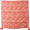 Four Seasons Retro Ethnic Style Red Auspicious Clouds Exotic Personalized Tourism Sunscreen Shawl Cotton And Hemp Texture Silk Scarf Female