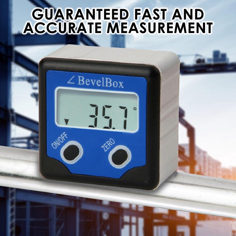 Bevel Box Angle Finder Protractor Magnetic Base Inclinometer Measurement Tool for Table Setting Band Saw Mitre