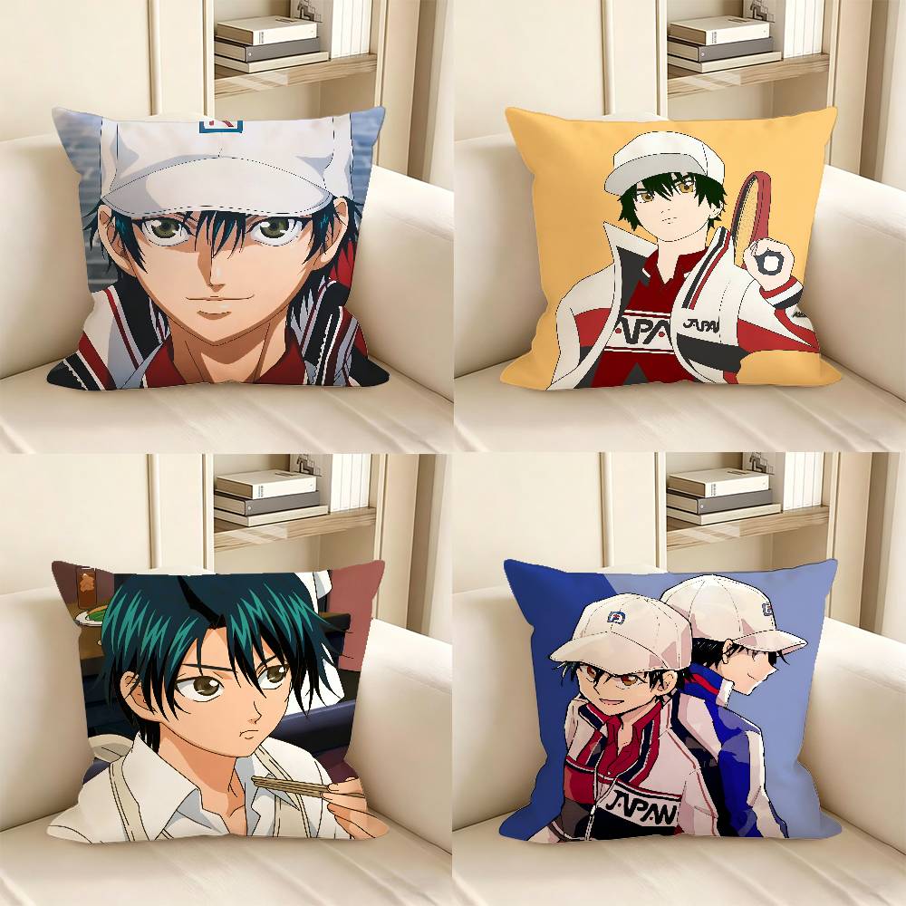 Federa Cuscino Anime Ryoma Echizen Moda Quadrata Federa Cuscino Camera da Letto Divano Stanza Decorazione Ins Tempo Libero