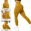 Peach Hip High Waist Double Pocket Yoga Pants Large Size Elastic Leggings Sports Fitness Pants Women