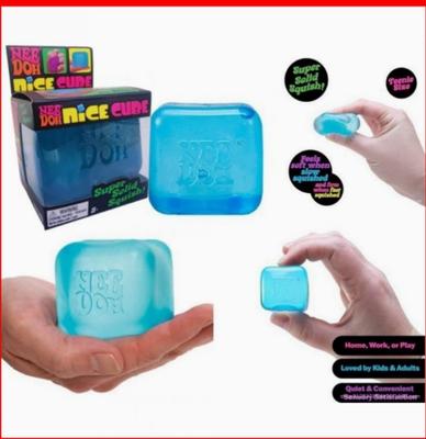 Needoh Schylling Nice Cube Sensorisches Quetschspielzeug Mit Super Solider Knetmasse Stressabbau Angst Sensorisches Werkzeug - 5,7 cm Würfel
