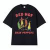 T-shirt Divertenti Meme Red Hot Silly Peppers Uomo Donna Vintage Alta Qualità Top T-shirt Maschio Estivo Casual Comodo Oversize