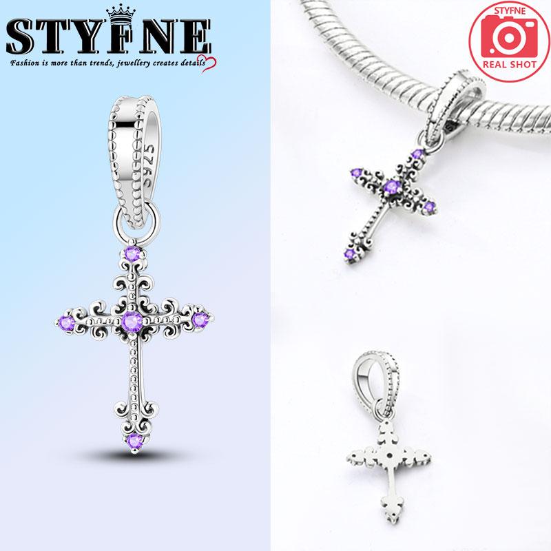 Classic Copper Holy Angel Cross Charms Beads Pendants For Women Fit Original Bracelets Diy Jewelry Gift