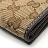 Used GUCCI Purse 245723 GG canvas/leather Brown beige W Hook Wallet