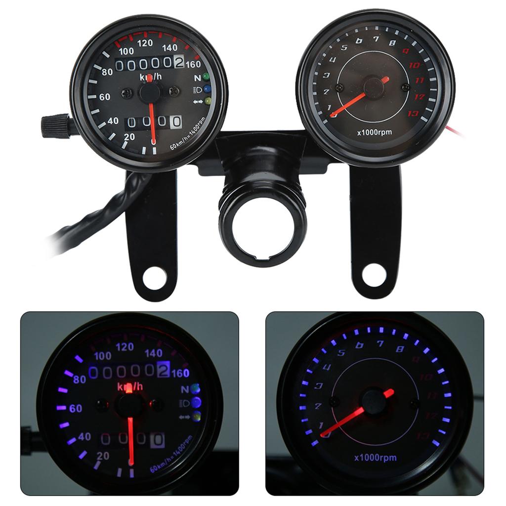 Universal Motorcycle Odometer Speedometer Retro Modified Instrument Accessory