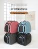 Foldable & Breathable Pet Carrier: Portable Handheld Cat and Dog Backpack/Cage