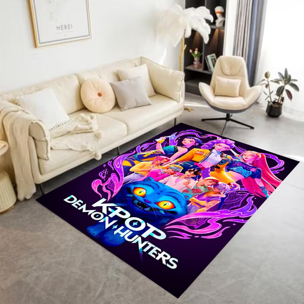 Galactic Warriors Action Floor Mat Perfect for Study room Foyer Hallway Decorate room Antislip Carpet Anime Office Decor