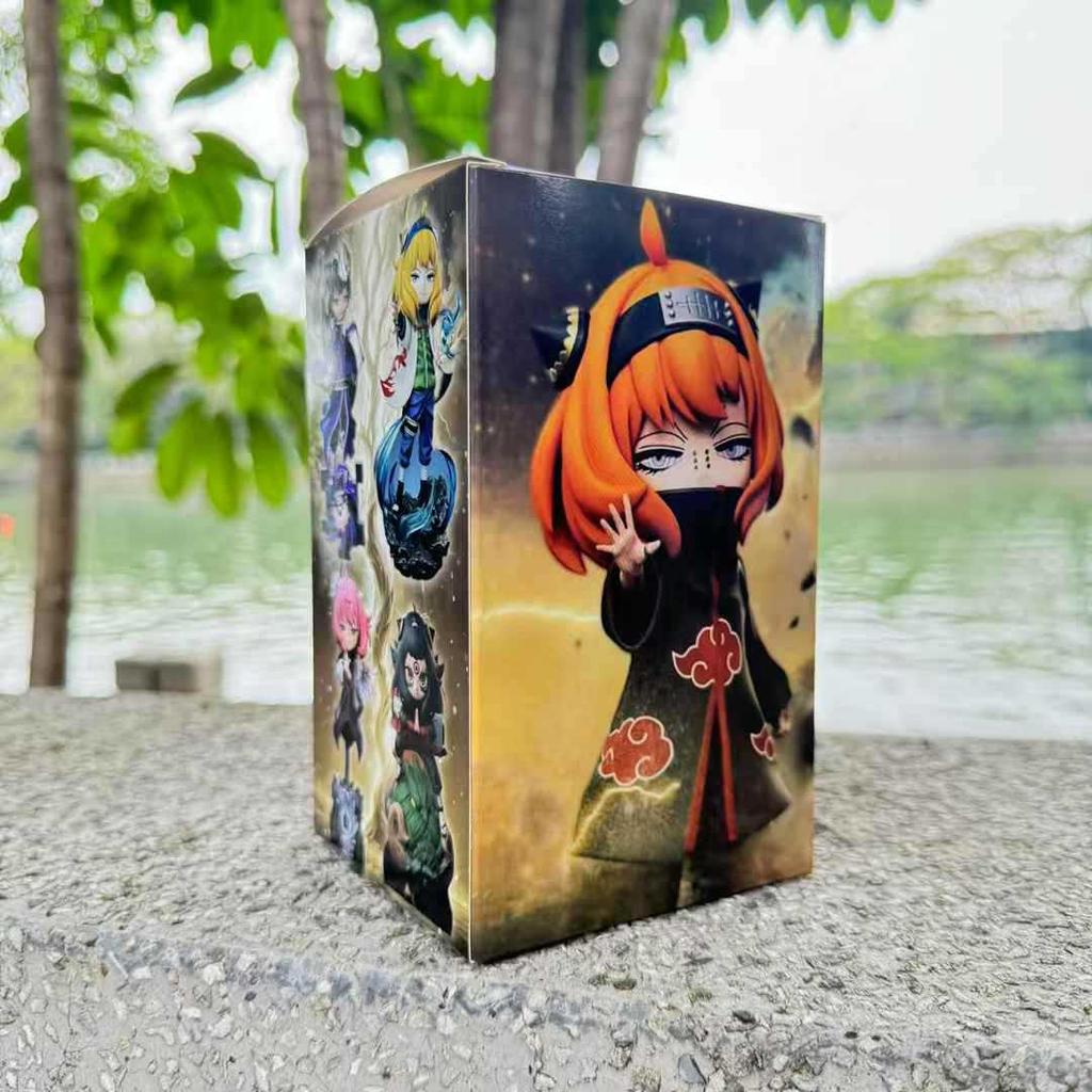 Spy x Family Anya Cosplay Naruto Figures: Anya, Sasuke, Itachi, Konan Anime Desk Ornaments