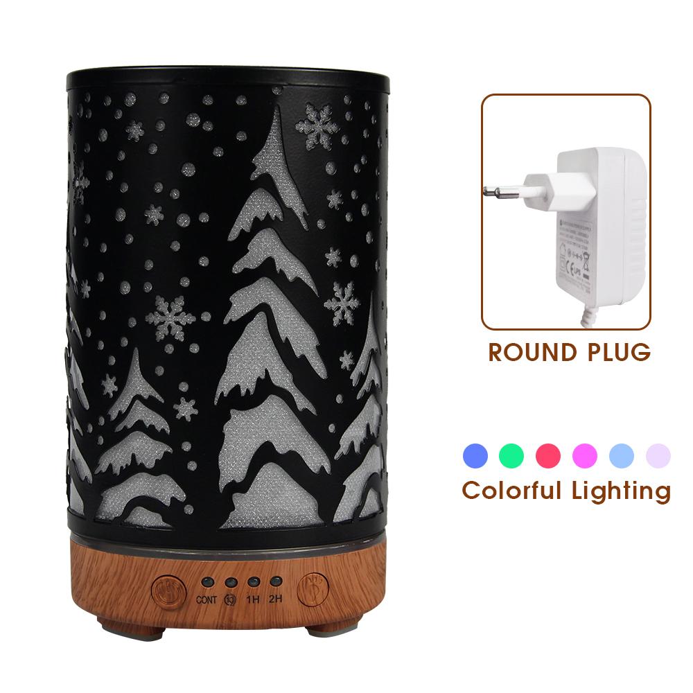 Timing Function Aroma Diffuser Hollow Tree Humidifier Bedroom Fragrance Diffuser with LED Lights Humidificador para aromaterapia