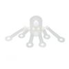 Aquarium Coral Rack 6 Holes 180 Degree Claw Fan Shaped Transparent Acrylic Fish Tank Coral Frag