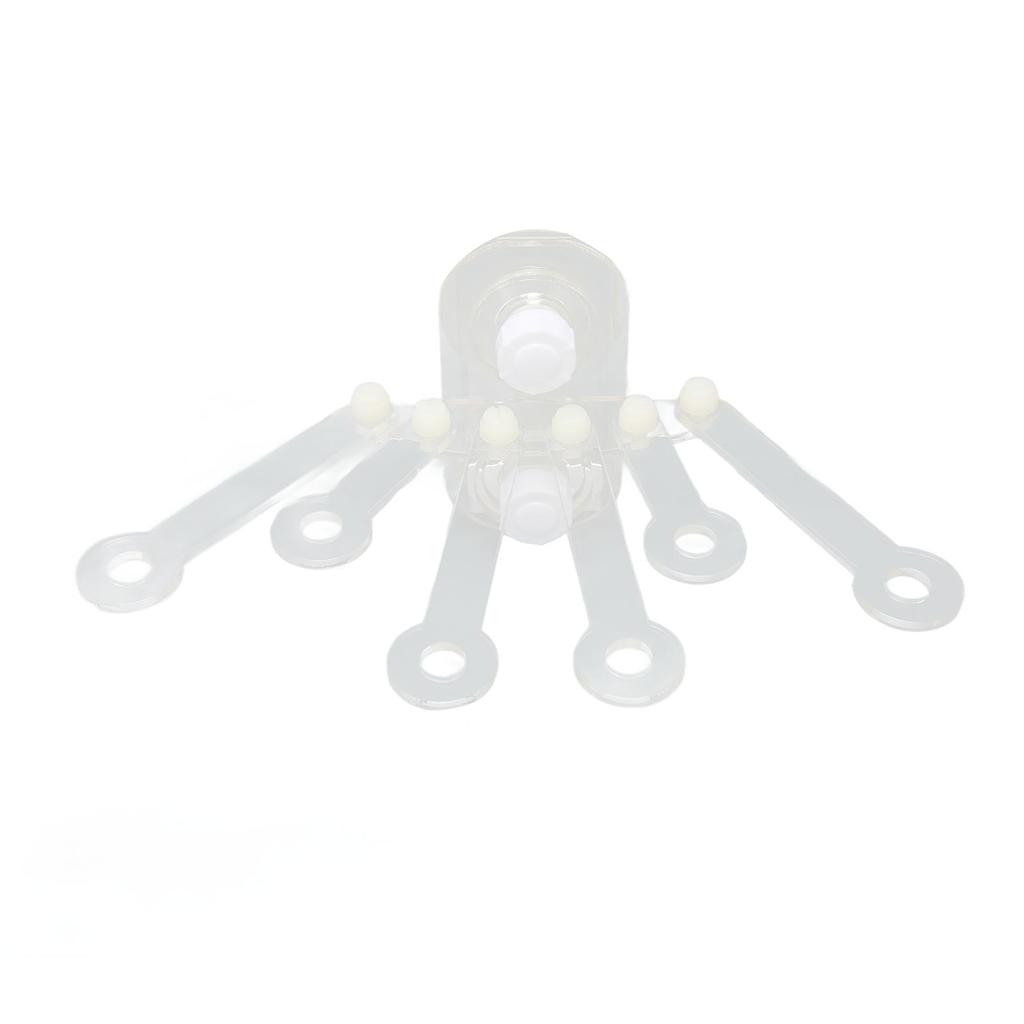 Aquarium Coral Rack 6 Holes 180 Degree Claw Fan Shaped Transparent Acrylic Fish Tank Coral Frag
