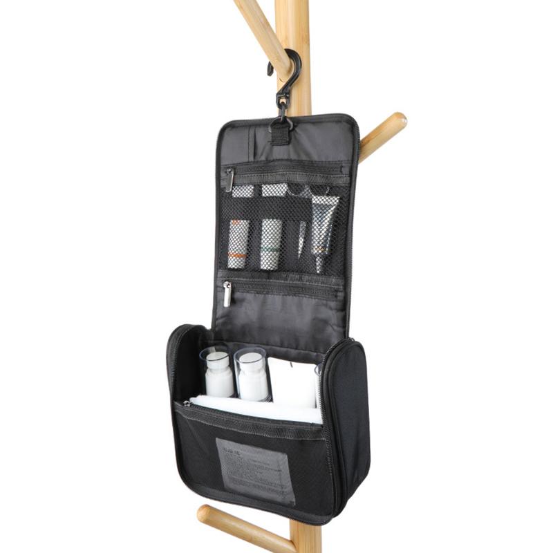Portable Toiletry Washbag with Hanging Hook Waterproof Women Bathroom Cosmetic Storage Bag Large Capacity Travel Men Makeup Case