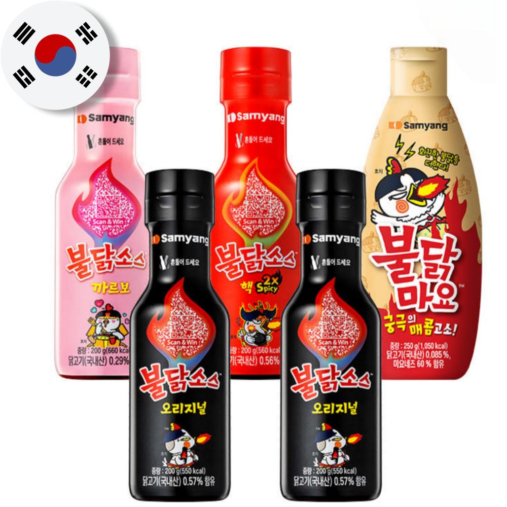 Buldak Hot Chicken Sauce 4 Flavors-K FOOD