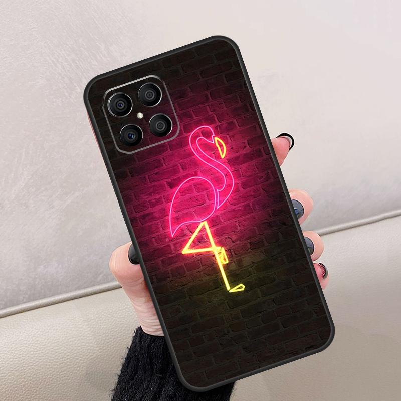 Pink Red Flamingo For Honor Magic 8 7 5 6 Lite Case For Honor 200 400 Pro X9d X9c X9b X9a X8c X8b 70 90 Win RT
