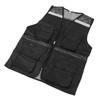 Reflective Working Vest Multiple Pockets Mesh Design High Visibility Breathable Safety Vest with Reflective Strips