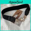 Elegant Black Pu Leather Waist Belt For Women Perfect For Slimming Dresses And Outfits