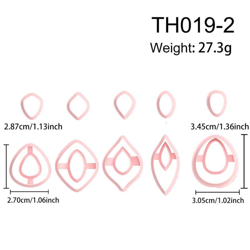 

6 шт./набор Полимерная глина Резаки Керамика Висячие Глиняные Серьги Ювелирные Изделия Инструменты для Изготовления Керамики