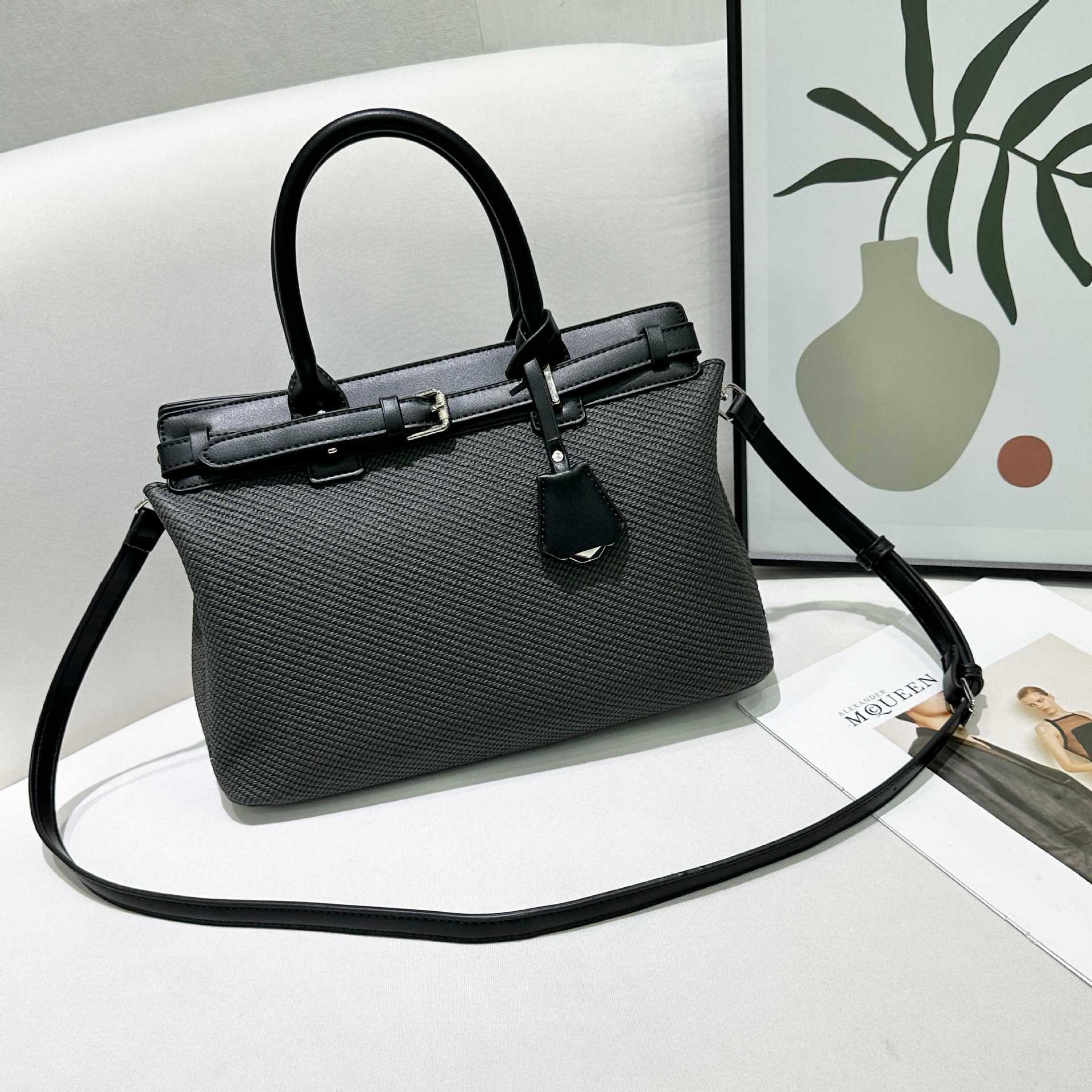 2026 New Imitation Fabric Casual Needle Buckle Shoulder And Armpit Bag