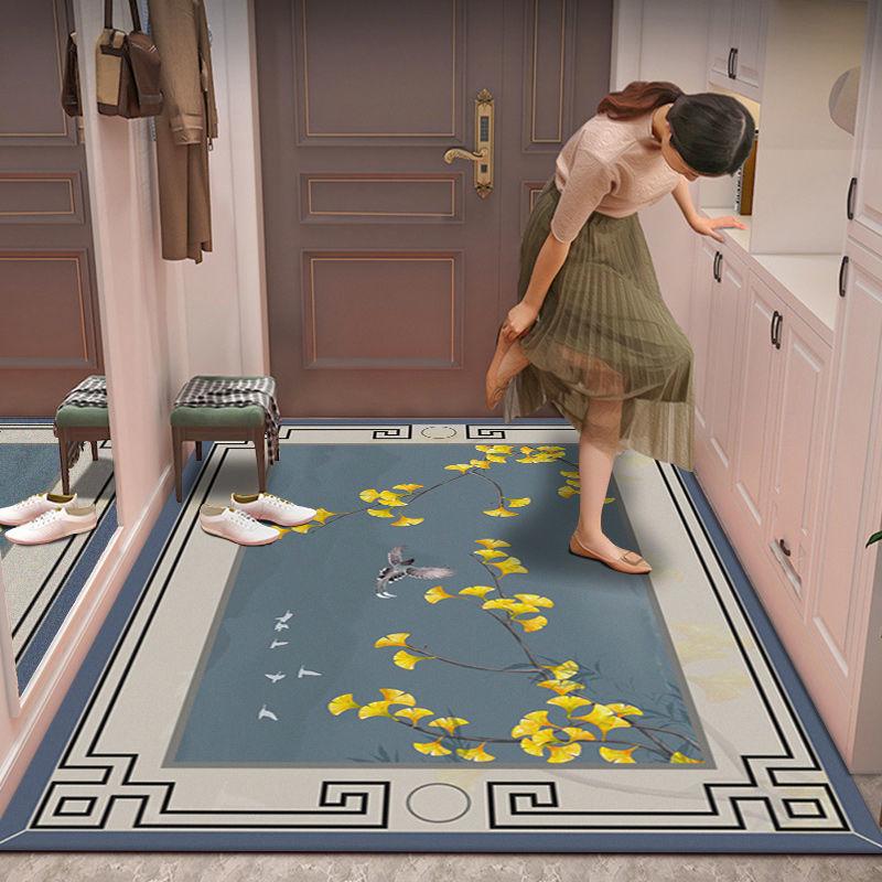 

Вход в дом, бытовой коврик, новый китайский дверной коврик для грязных ног, спальня, ванная комната, водопоглощающий ковер, роскошный светильник 80*100cm