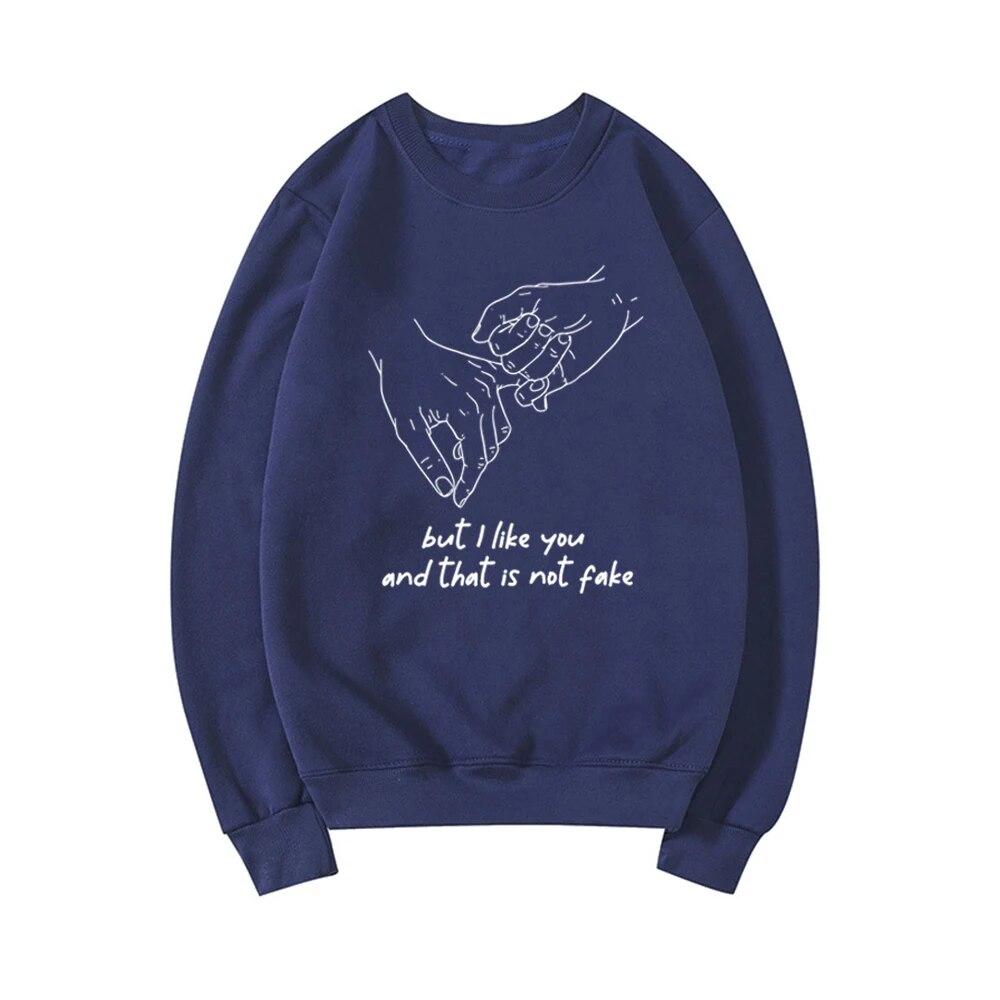 But I Like You and That Is Not Fake Young Royals Hillerska School Sweatshirt Young Royals Inspired Hoodie Unisex Sweatshirts Top Unisex