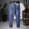 Thick Men's Jeans Spring And Summer Thin Men's Slim Straight Stretch Color Bottom Casual Denim Trousers